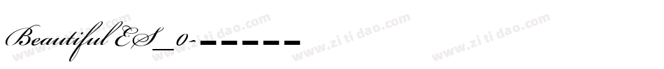 Beautiful ES_0字体转换